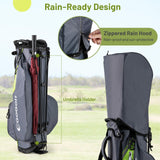 Tangkula Golf Stand Bag with 8 Way Top Dividers