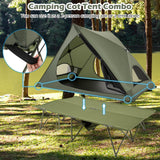 Tangkula 2 in 1 Tent Cot for Outdoor Hiking