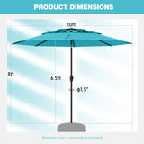 Tangkula 10ft Patio Umbrella