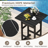 Tangkula 3-Piece Patio HDPE Bar Set