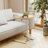 Tangkula Mobile Overbed Bedside Table with Wheels