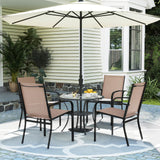 Tangkula Outdoor Dining Chairs Set for Lawn