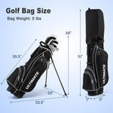 Tangkula Men's Complete Golf Clubs Set Golf Club Package Set