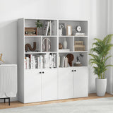 Tangkula 5 Tier Bookcase with 2-Door Cabinet