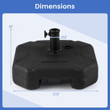 Tangkula Heavy Duty Outdoor Umbrella Weights with Handle