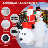 Tangkula 8 FT Christmas Inflatable Santa Claus