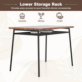 Tangkula Dining Table Set for 4