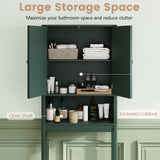 Tangkula Over The Toilet Storage Cabinet Above Toilet Bathroom Organizer