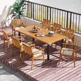 Tangkula Patio Dining Chairs w/Removable Padded Cushion