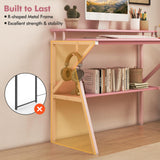 Tangkula 2 Tier Computer Desk with Monitor Stand