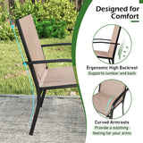 Tangkula Outdoor Dining Chairs Set for Lawn
