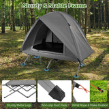 Tangkula 2 Person Portable Off Ground Elevated Camping Tent with Cot