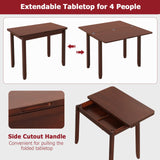 Tangkula 40" Foldable Farmhouse Diner Table for 2-4 People