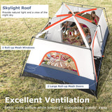 Tangkula 6/8/10-Person Camping Tent with Porch