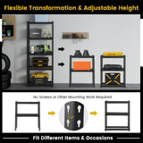 Tangkula 5-Tier Garage Storage Shelves, Heavy Duty Metal Storage Shelving Unit, 27.5" L x 12" W x 66" H