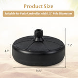 Tangkula Fillable Round Umbrella Base, Water & Sand Filled Patio Umbrella Stand