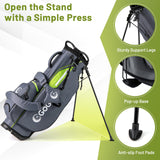 Tangkula Golf Stand Bag with 8 Way Top Dividers