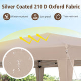 Tangkula 13x11.5 FT Hexagonal Pop Up Canopy with 6 Legs and Carry Bag