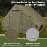 Tangkula 4-6 People Inflatable Tent Easy Setup Glamping Tent for Hiking