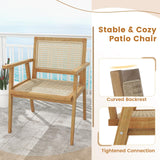 Tangkula Patio Bistro Table Chair Set