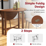Tangkula 36" Foldable Round Dining Table