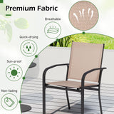 Tangkula Outdoor Dining Chairs Set for Lawn