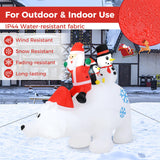 Tangkula 8 FT Christmas Inflatable Santa Claus