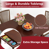 Tangkula 40" Foldable Farmhouse Diner Table for 2-4 People