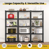Tangkula 5-Tier Garage Storage Shelves, Heavy Duty Metal Storage Shelving Unit, 27.5" L x 12" W x 66" H