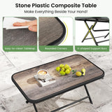 Tangkula 4 Piece Folding Patio Furniture Set