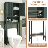 Tangkula Over The Toilet Storage Cabinet Above Toilet Bathroom Organizer