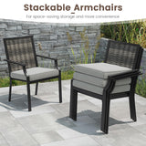 Tangkula Patio Wicker Chairs