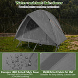 Tangkula 2 Person Portable Off Ground Elevated Camping Tent with Cot