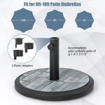 19 Inch Round Umbrella Base - Tangkula