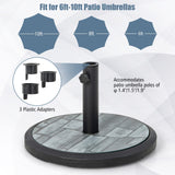 19 Inch Round Umbrella Base - Tangkula