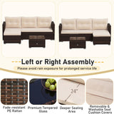 Tangkula 4 Pieces Patio Furniture Set with 32” Fire Pit Table and Propane Tank Cover