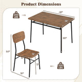 Tangkula Dining Table Set for 4