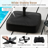 Tangkula 15FT Double-Sided Patio Umbrella with Base