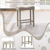 Tangkula 4 Piece Counter Height Dining Set for Living Room