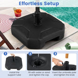 Tangkula Heavy Duty Outdoor Umbrella Weights with Handle