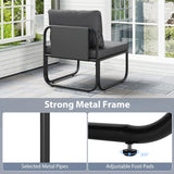 Tangkula Patio Sofa Chairs with Removable Cushions