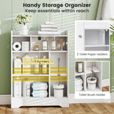 Tangkula Bathroom Storage Cabinet for Small Spaces