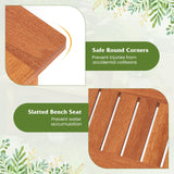 Tangkula Outdoor Backless Bench Set of 2