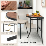 Tangkula Half Round Folding Event Table