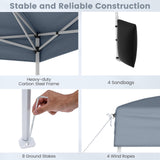Tangkula 10x10 FT Pop Up Canopy Outdoor Canopy Tent with 4 Removable Sidewalls