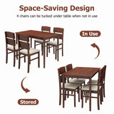 Tangkula Dining Table Set for 4