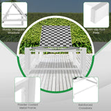 Tangkula Adjustable Patio Lounge Chair with Wheels, Outdoor Chaise Lounge with Breathable Fabric and Sturdy Metal Frame