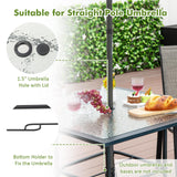 Tangkula 5 Pieces Outdoor Dining Set for Garden and Backyard