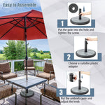 19 Inch Round Umbrella Base - Tangkula