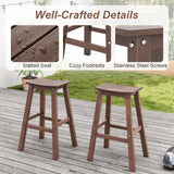 Tangkula Patio Bar Stools Set of 2/4